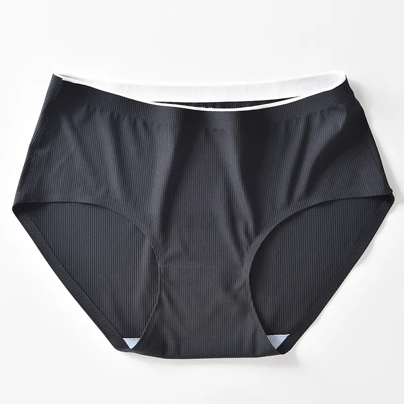 

3Pcs/Set Seamless Underwear Silk Women's Candy colors Panties Lady Underpants Girls Briefs Smooth Panty Sexy Lingerie
