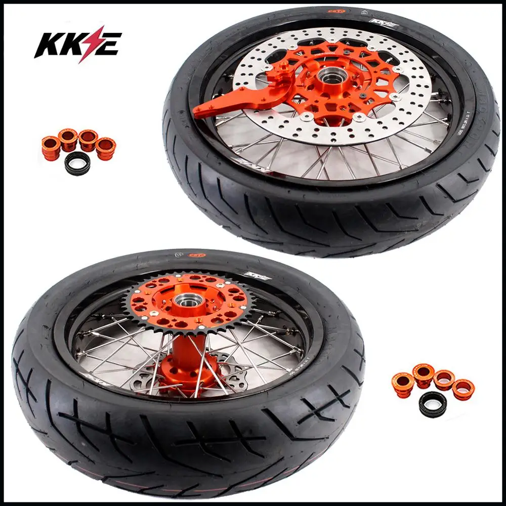 KKE 3,5/5,0 Super motard Moto колеса CST шины Набор для KTM SX SXF XC W XCF EXC EXCF 125 150 200 250 300 350 450 500 505 03-19