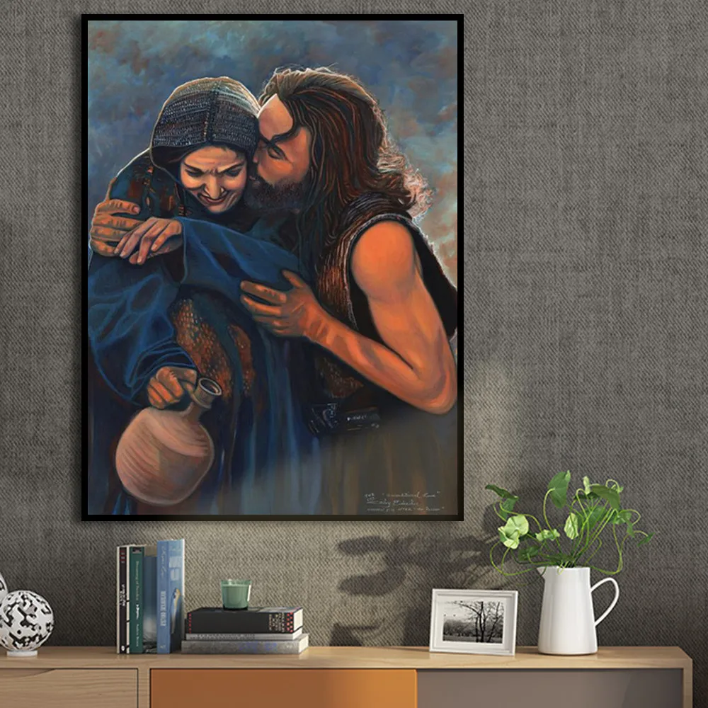 Настенные художественные принты и плакаты на холсте портрет религиозный Бог