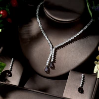 hibride hotsale nigeria 2 pcs bridal jewelry sets new fashion dubai full jewelry set for women wedding party accessories n 1355