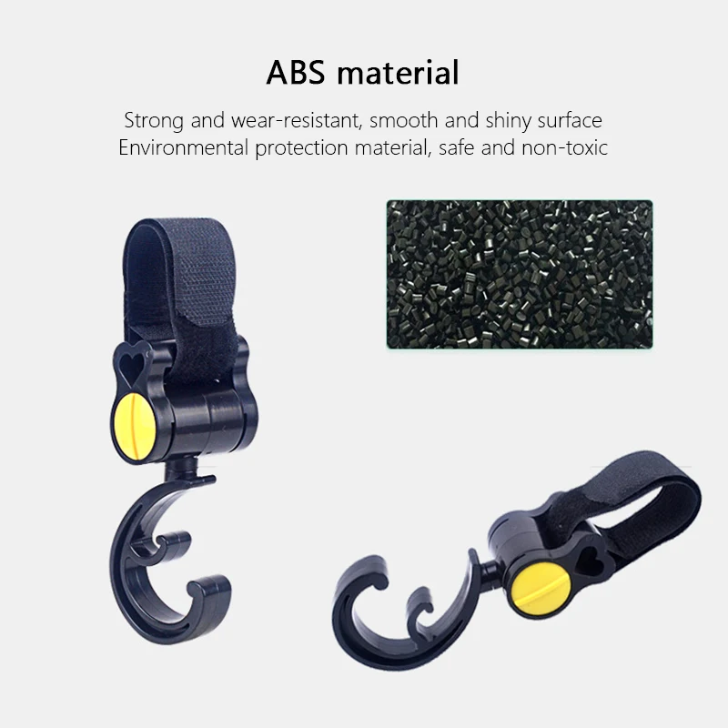 ⚡️ 2 шт. крючок для детской коляски с замком металлическая подвеска сумки