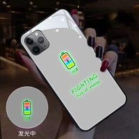 led flash call light fighting case for iphone 12 11pro max 8 7 6 6s plus x xs max xr phone cases tempered glass back cover coque