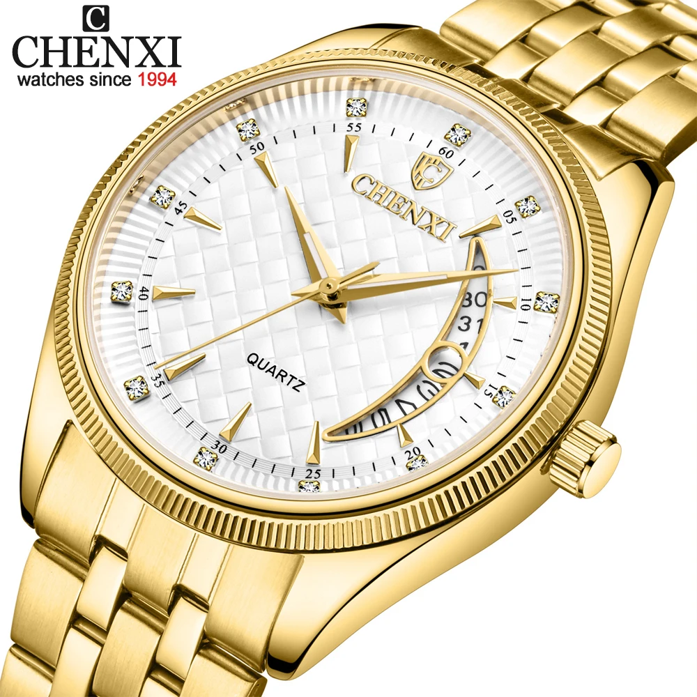 

CHENXI Luxury Brand Men Watches Stainless Steel Sport Quartz Watch Men Waterproof Business Calendar Wristwatch Relogio Masculino