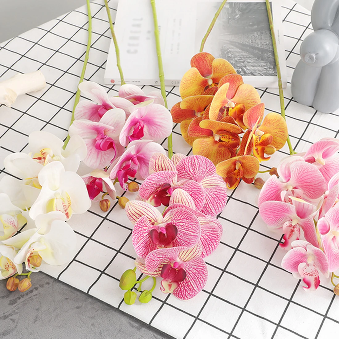 1 шт. DIY 3D искусственная Орхидея, Бабочка Цветы Орхидея декоративные цветы материал цветок украшение съемки реквизит