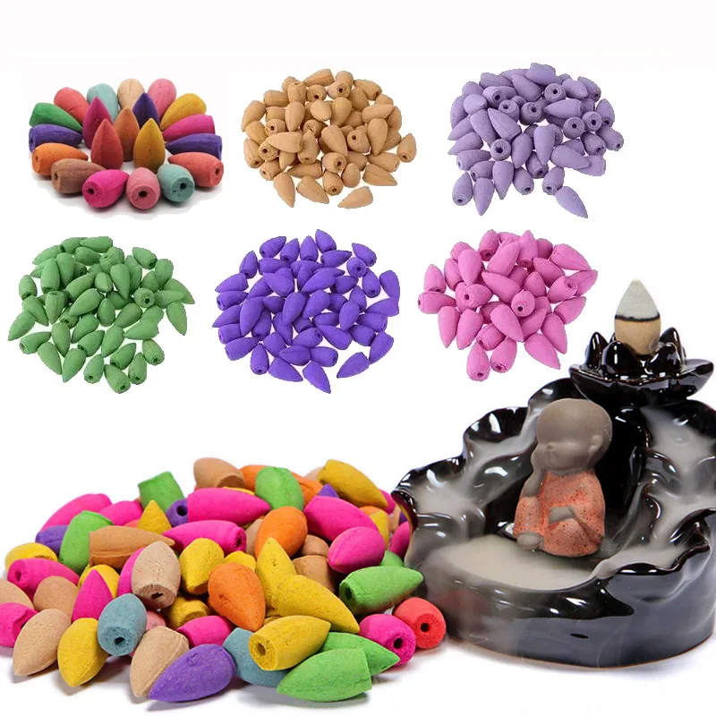 60 шт. натуральная башня рефлюкса букет SmokeTower благовония сандаловое дерево жасмин