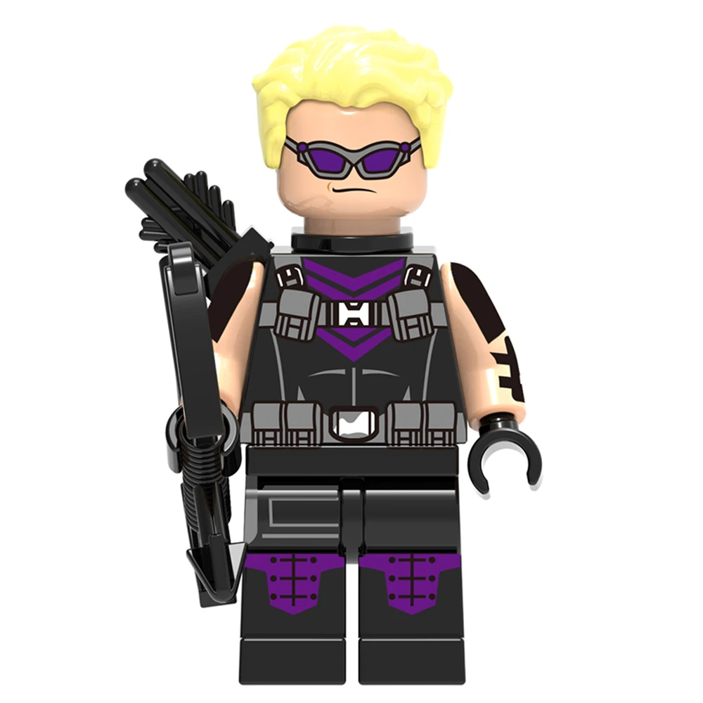 Одиночная Продажа Marvel Hawkeye Clinton Francis Barton Супер Герои Мстители сборные minifig DIY
