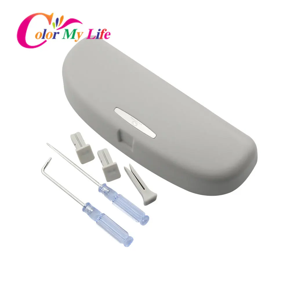 

Color My Life Car Glasses Holder Case for Volkswagen VW Tiguan L MK2 2017 2018 2019 2020 2021 Sunglasses Storage Box Accessories