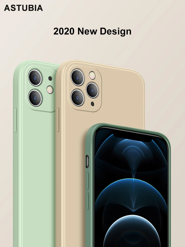

PLUS SE 2020 Cover Full Protector funda coque2021 Square Liquid Silicone Case For iPhone 11 12 Pro Max Mini X XR XS MAX 7 8