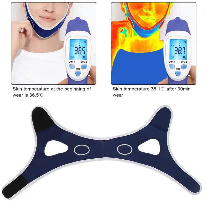 

Relaxation Lift Up Belt V Face Slimming Strap Men Far Infrared Double Chin Lifting V Face Shaping Bandage