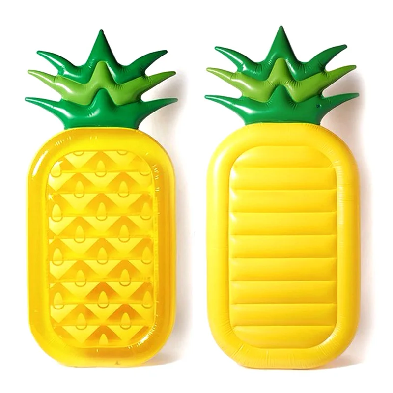 

Inflatable Pineapple Floating Row Air Mattress Ride On Bed Float Swimming Pool Toys Holiday Party Beach Bed Pool Inflatables