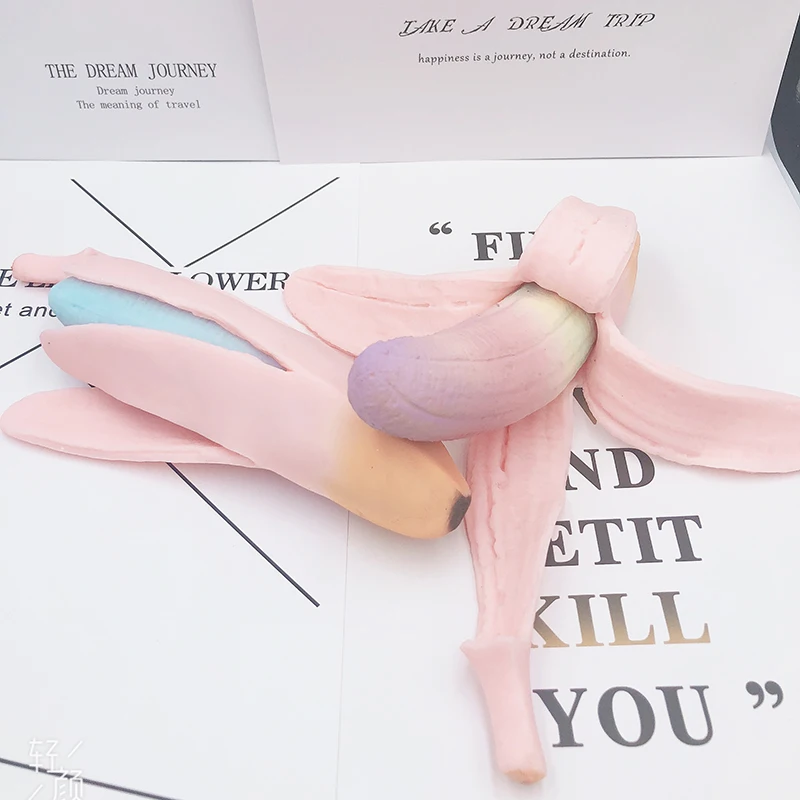 8 см сжимаемые кавайные фрукты бананы антистрессовые медленно восстанавливающие