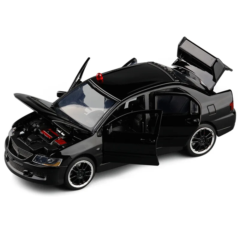 

Hot sale High simulation MITSUBISHI LANCER EVOLUTION model,1:32 alloy slide car toy,6 open door toy car,wholesale