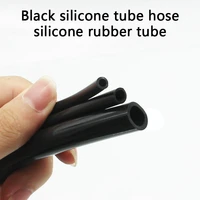 black silicone tube hose silicone rubber tube fish tank water pipe aquarium filter vat soft hose antifreezing durable 1 pcs 1m