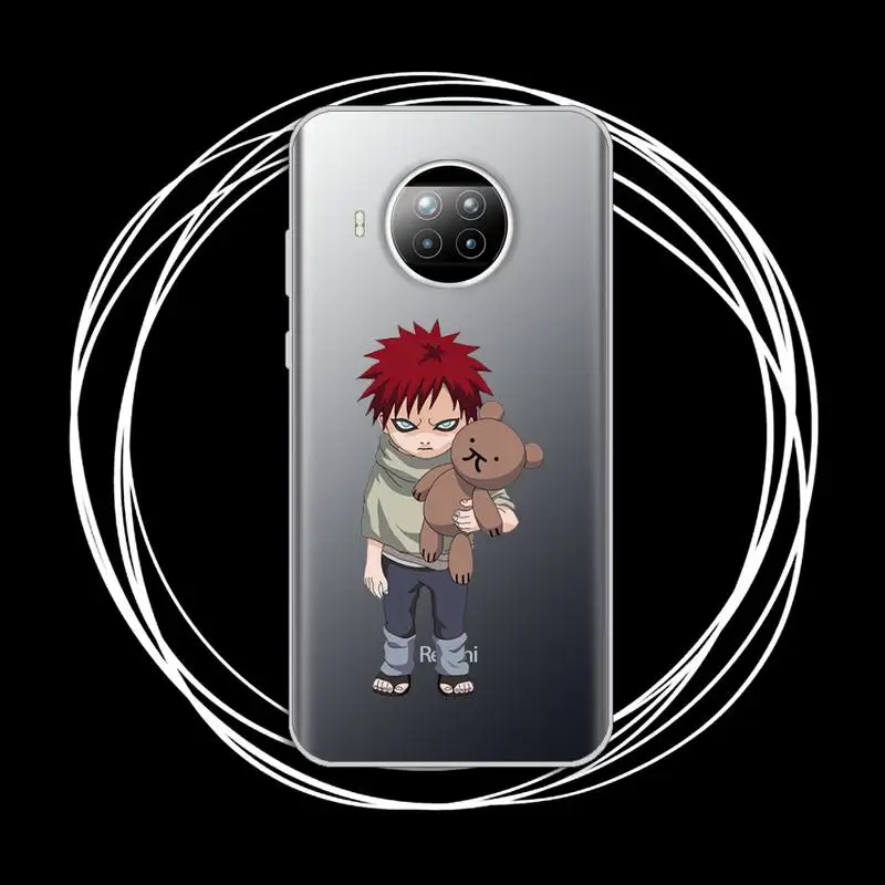 

Naruto Gaara Phone Case Transparent for Xiaomi mi Redmi note 10 t 8 9 pro lite 11 Samsung S 8 9 10 20 plus ultra