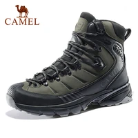 camel outdoor trekking shoes men waterproof non slip hiking shoes winter warm men army tactical combat military boots new