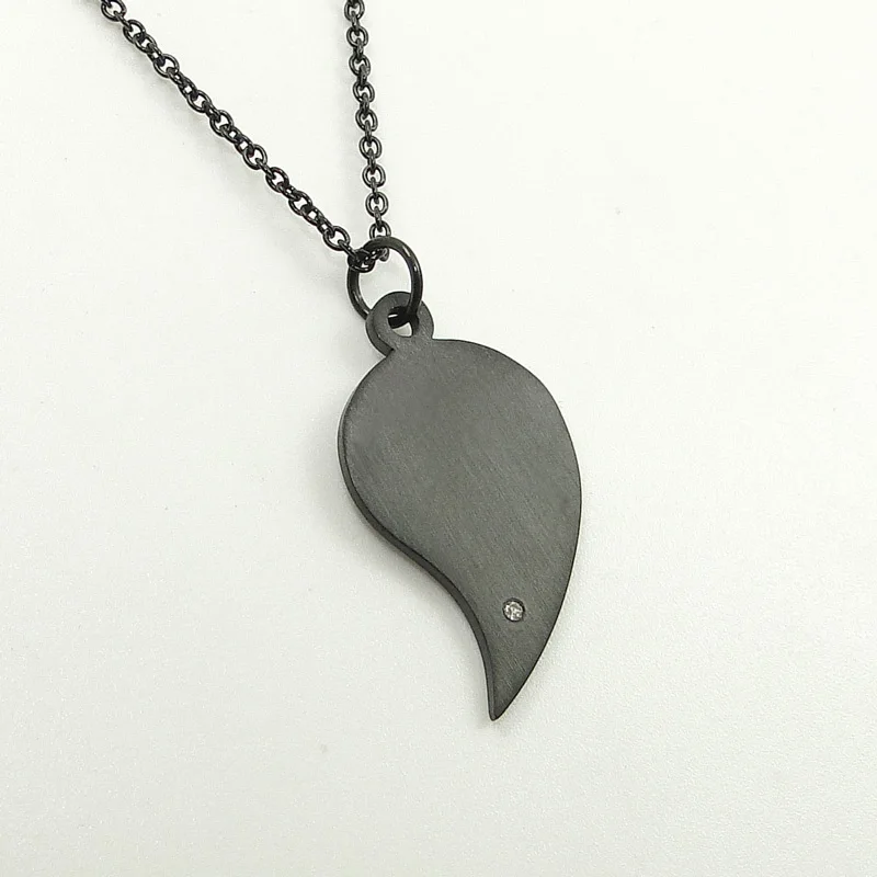 DICARLUN разбитое сердце ожерелье для влюбленных пар из нержавеющей стали Сердце