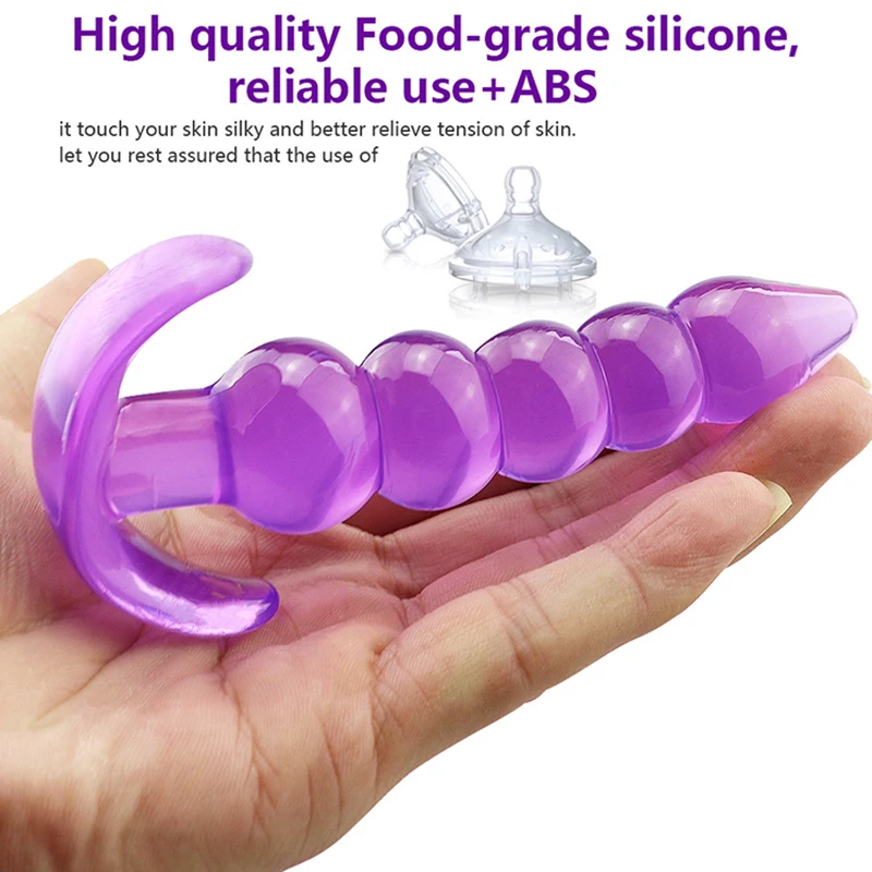 Butt Plug Anal Adult Toy Dildo Sex Toys Prostate for Women Men Silicone Extender Beads Sexy Anus | Красота и здоровье