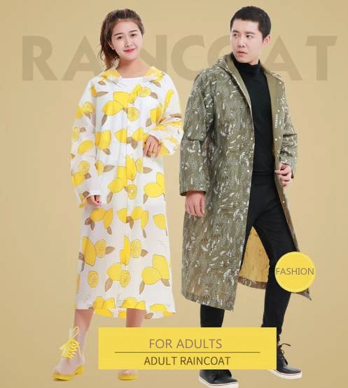 Простой Модный Камуфляжный пончо с принтом лимона портативный удобный дождевик