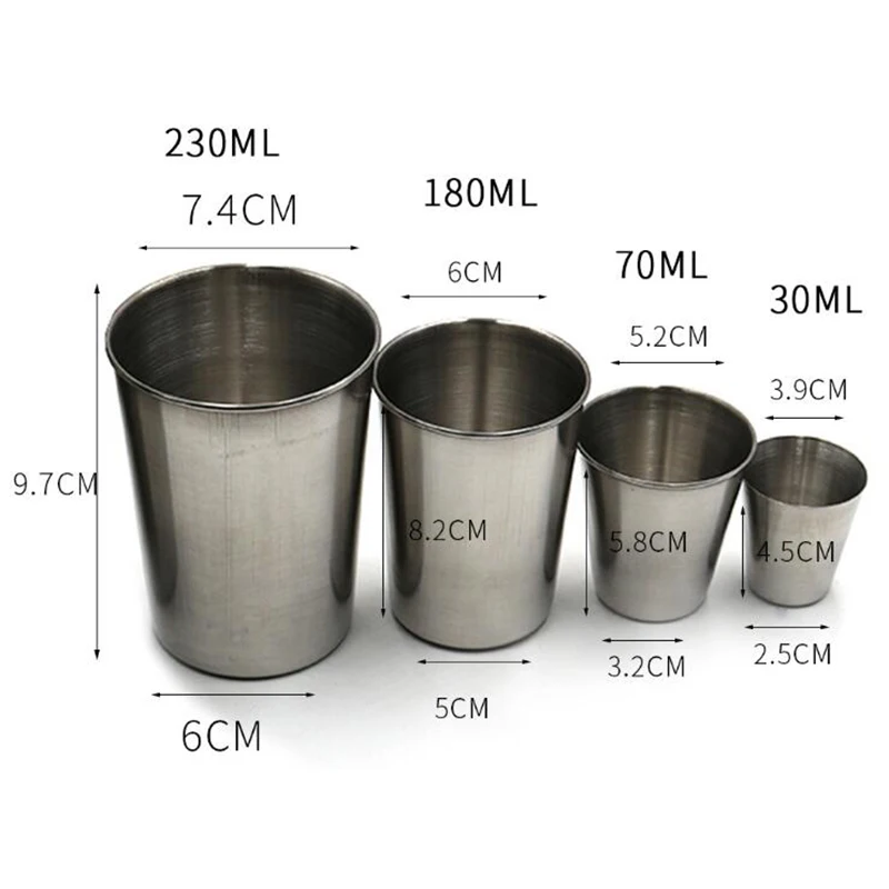 Кружка для путешествий на открытом воздухе кружки вина пива виски 100 шт. 35 мл/70