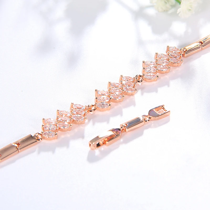 Jinzeyi Лидер продаж модный браслет Романтический женский с кристаллами циркония