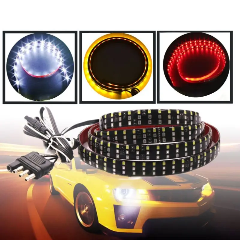 

60Inch Triple Row 5-Function Truck Tailgate LED Strip Light Bar With Reverse Brake Turn Signal For SUV Car Accessories
