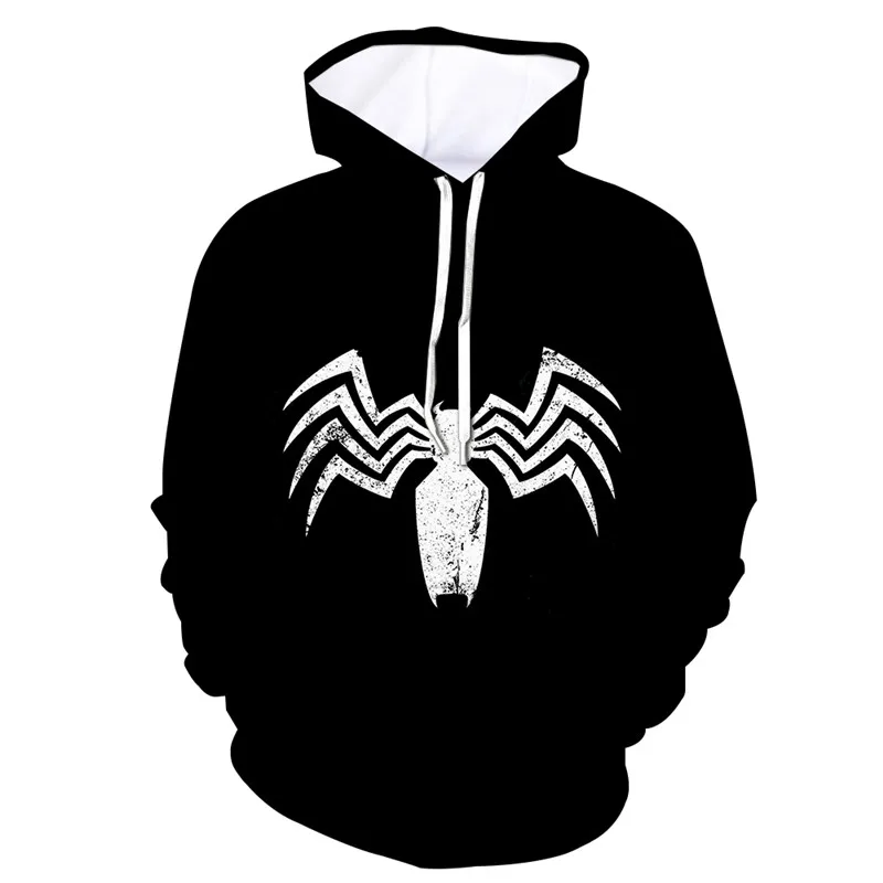 Супергерой Мстители 3 толстовка с символикой Человека-паука Человек-паук Веном