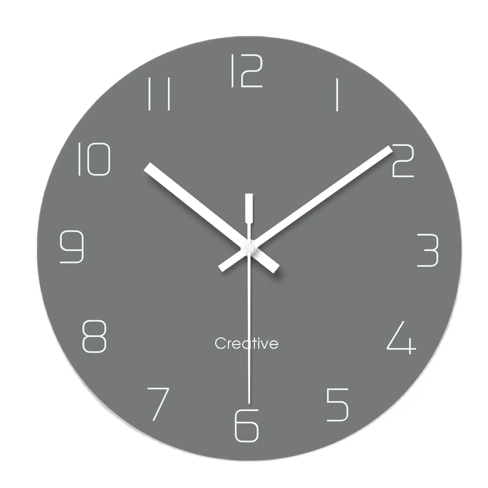 Стеклянные Настенные часы для гостиной дома креативные закаленное стекло