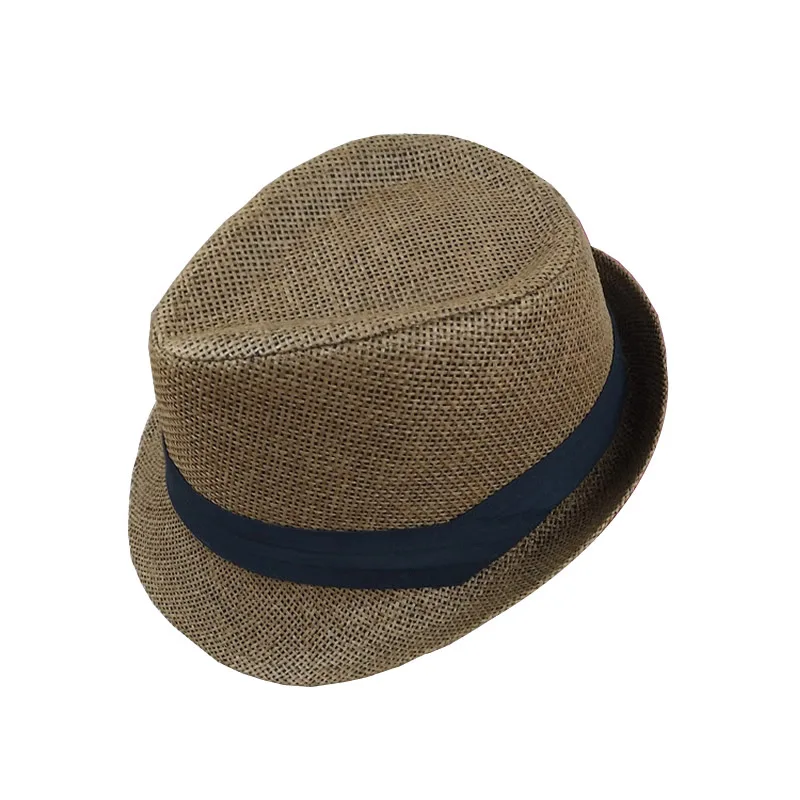 Модные шляпы для мужчин и женщин Панама соломенный джазовый головной убор