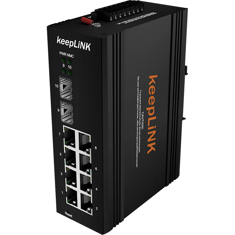 L2 + промышленный 8-портовый 10/100/1000T 802.3af/at PoE 2-портовый 100/1000X SFP управляемый