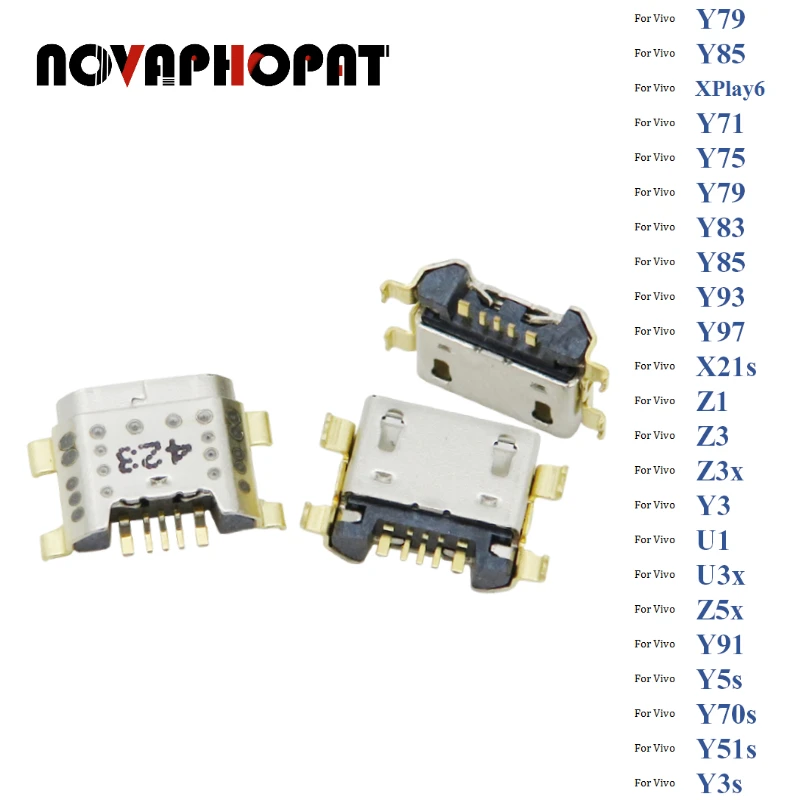 ДЛЯ Vivo Y79 Y85 XPlay6 Y71 Y75 Y79 Y83 Y85 USB док-станция для подключения зарядного устройства микро гнездо розетка вставка Джек 100 шт./лот