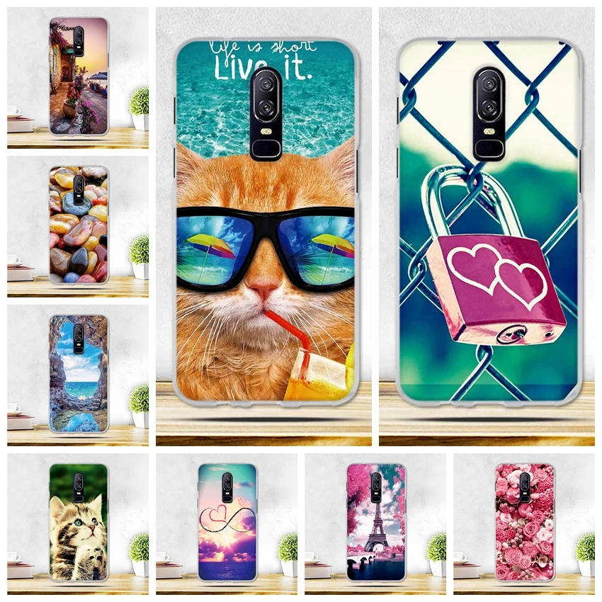 Для OnePlus 6 Чехол для OnePlus6 чехол Роскошный тонкий мягкий Силиконовый ТПУ 3D