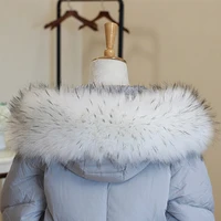 1m 11colors warmer faux fur collar diy winter hat hoodie coat hood shawl hood trim decoration scarf