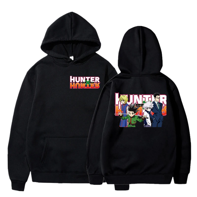 

2 Sides Printed Hunter x Hunter Hoodies Man Women Long Sleeve Casual Sportswear Fashion Sportswear Tops Cotton Pullover XXS-4XL
