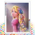 Картины для алмазной вышивки 5D, полноразмерная Мозаика из мультфильма Рапунцель, вышивка крестиком, украшение для дома, набор для настенного коллажа