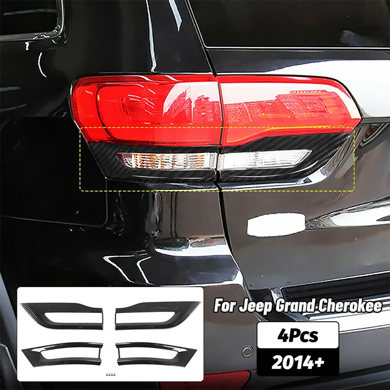 Voor Jeep Grand Cherokee 2014 ~ 2020 Auto Achterlicht Lamp Cover Trim Bezel 68220968AA 68220970AA 68219812AA 68219813AA