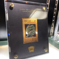 yugioh 20th anniversary card brick blue eyes white dragon gold card holder display card table toys for children christmas gift