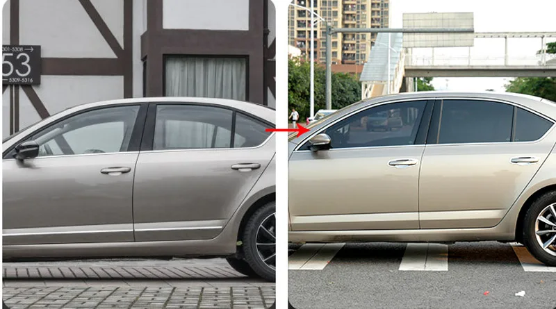 14 шт для Skoda Octavia 2015 2018 нержавеющая сталь украшение автомобильных окон