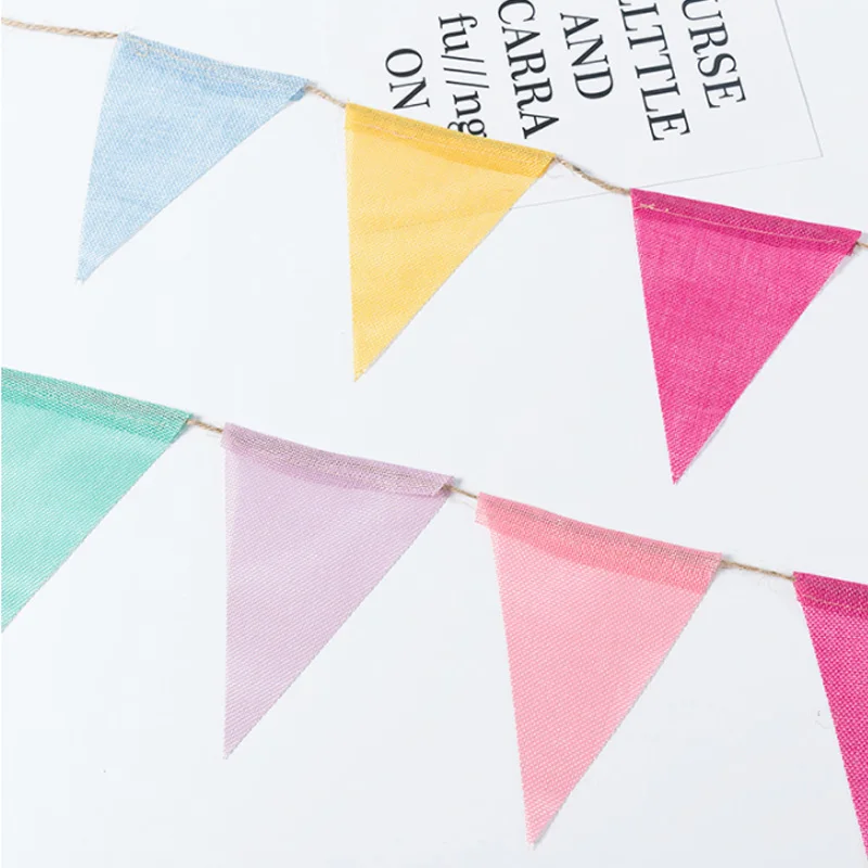 Флажки декор для будущей матери свадьбы баннеры гирлянда из хлопчатобумажной