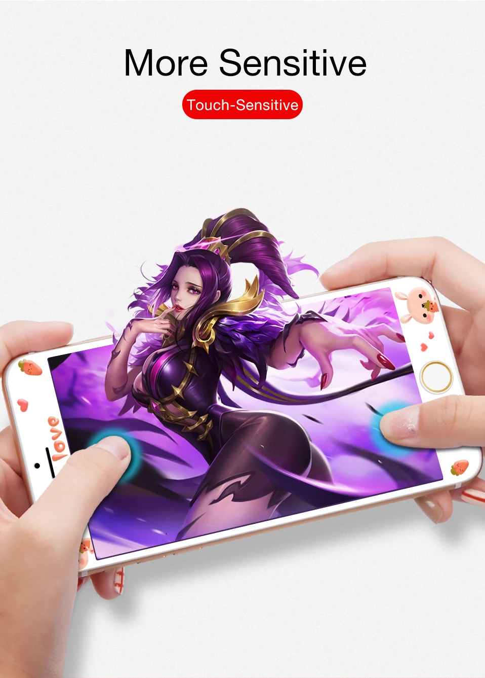 Милый мультфильм закаленное стекло для iPhone 7 8 Защитная пленка для экрана для iPhone 7 8 Plus Защитная пленка для экрана 3D мягкая твердость края
