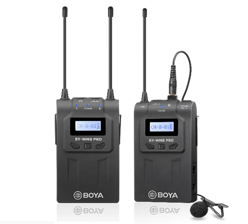 BOYA BY-WM8 Pro K1 UHF двойной беспроводной микрофон для интервью iPhone ПК DSLR видеокамеры |