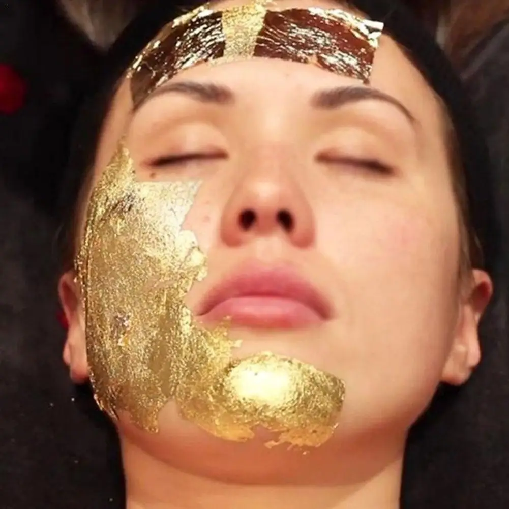 

24-каратная Золотая маска для замедления коллагена, уменьшения тонких линий, морщин, солнечных ожогов, выравнивания тона кожи, предотвращени...