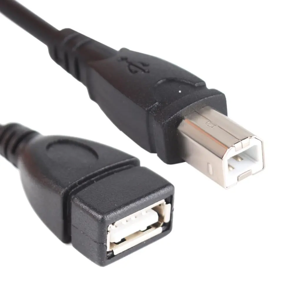 Кабель-адаптер для принтера со штекером USB 2 0 A на штекер B сканер 90 градусов кабель