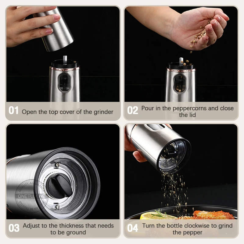 Автоматическая мельница для соли и перца электрическая специй приправ