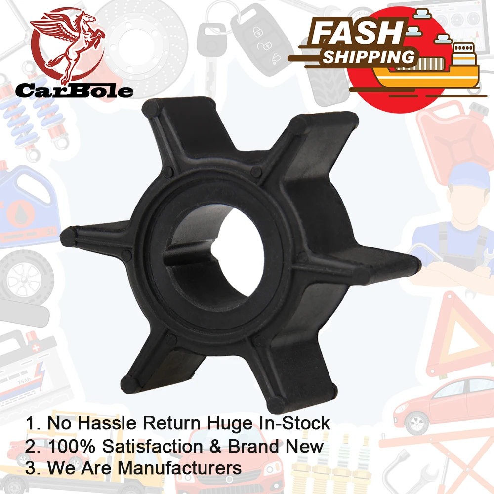 

Water Pump Impeller for Nissan Tohatsu 2/2.5/3.5/4/5/6HP 369-65021-1 Outboard Motor Black 6 Blades Boat Parts & Accessories