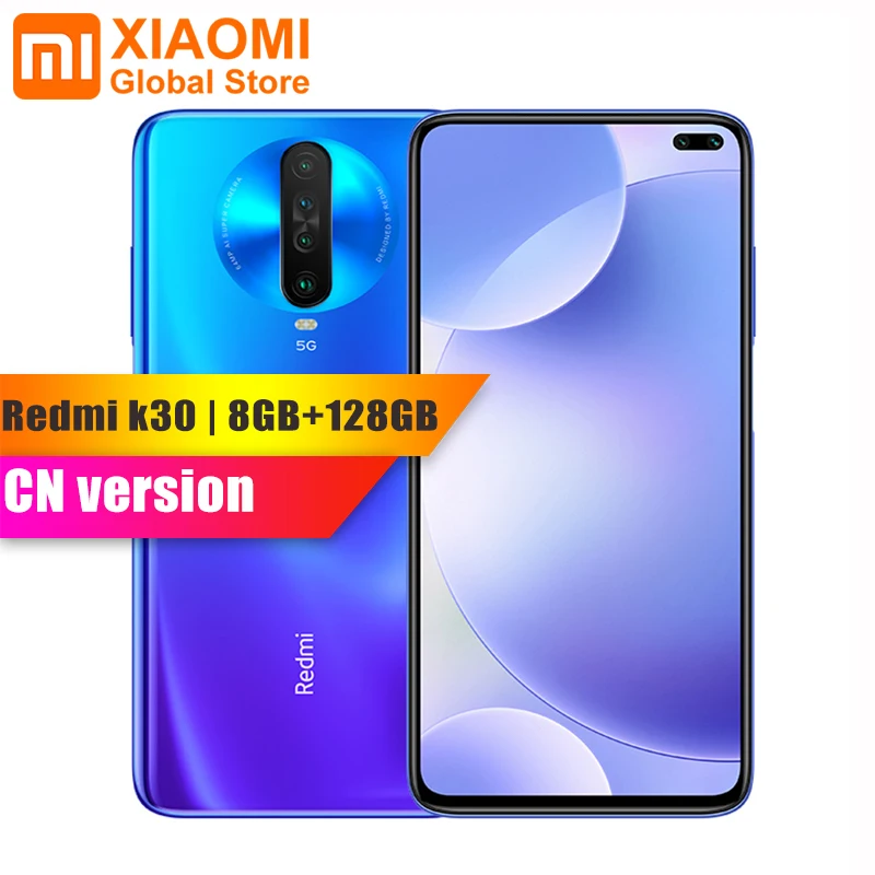 Xiaomi Redmi K30 смартфон с восьмиядерным процессором Snapdragon 730G ОЗУ 8 ГБ ПЗУ 128 64 мп 4500 мАч