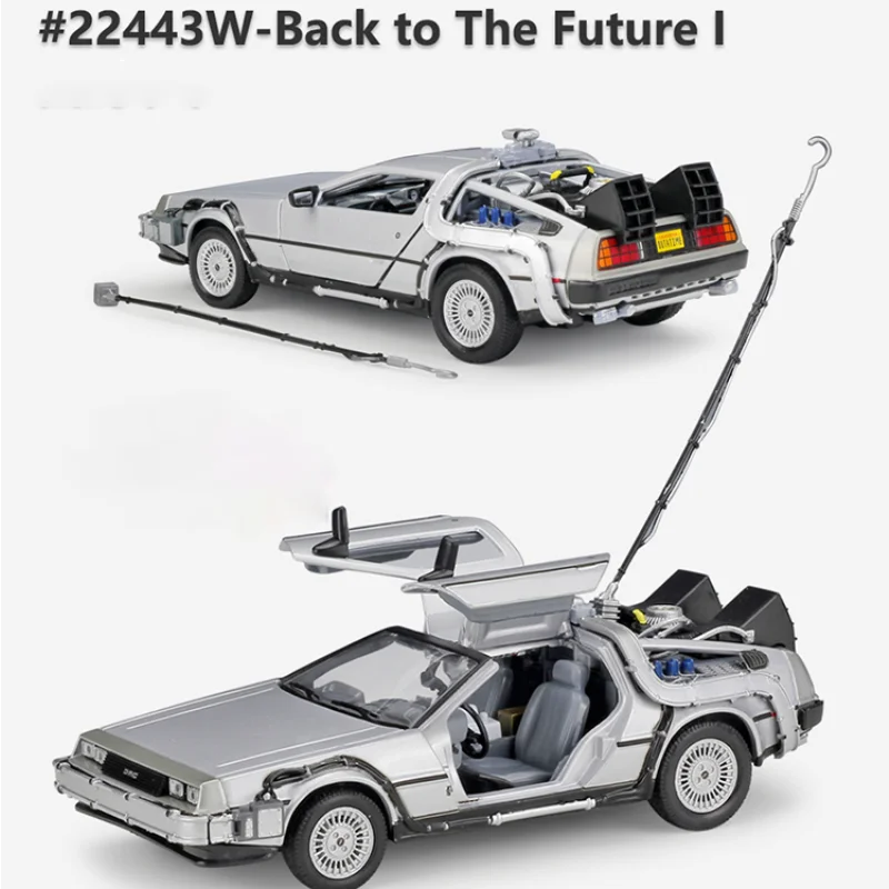 Welly 1:24 DMC 12 DeLorean машины времени Back to the Future автомобиль статического Литой