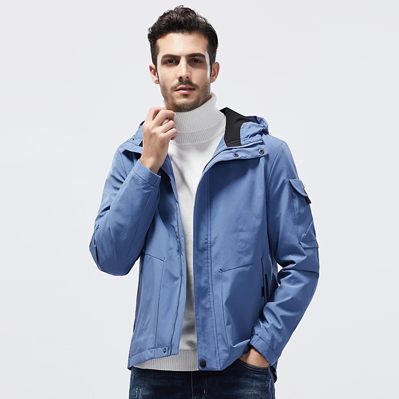 Men's autumn thin windproof coat in large size charge suit mens winter jacket outdoor clothing men Quick Dry Windproof coat men