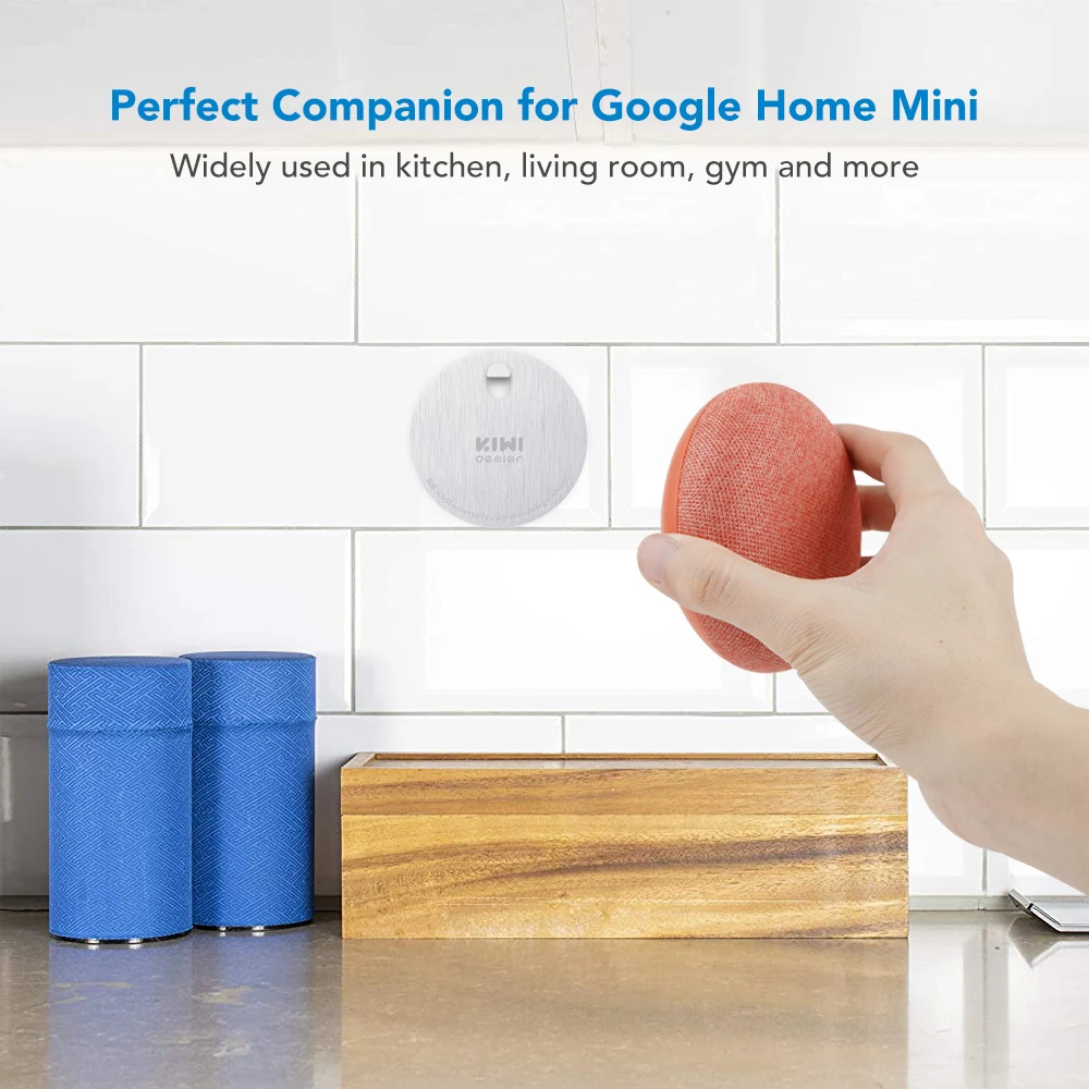 Металлический крючок KIWI для Google Nest Mini (2-е Поколение) Безвинтовой настенный
