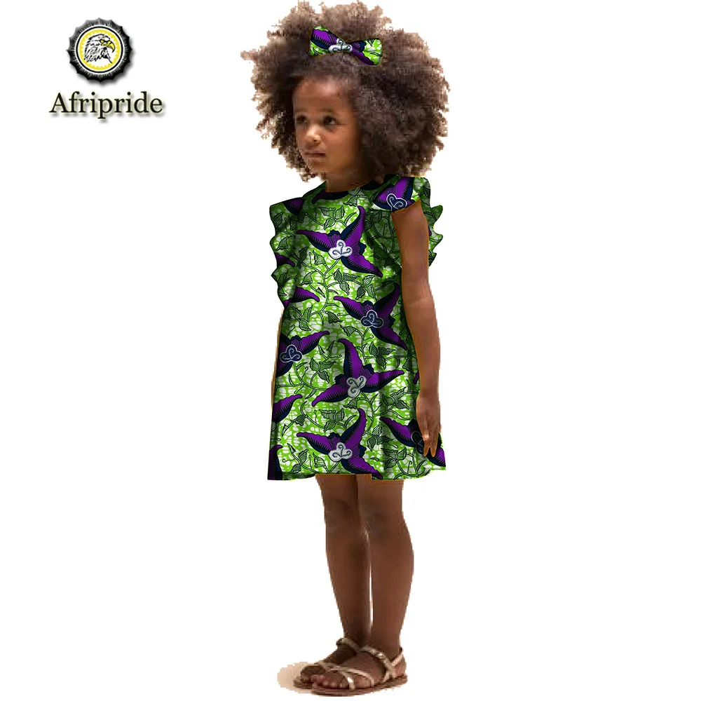 AFRIPRIDE/детская одежда в африканском стиле с бантом и заколкой для волос летнее