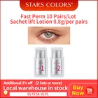 10 партЛот Быстрая фотопроцедура комплект Сыворотка для подтяжки ресниц 0,8 фотоблесток ресницы для подъема перманентной завивки 5 минут инструмент для макияжа ресниц